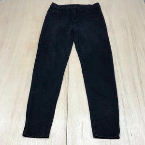 theory girl jeans black skinny fit size 14